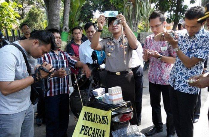 Waspadai Peredaran Upal, Polres Jombang Razia Jasa Penukaran Uang