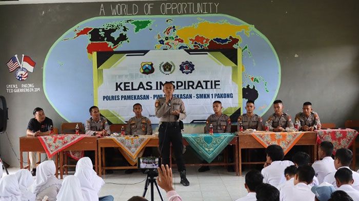 Bersama Polisi, PWI Pamekasan Gelar Kelas Inspiratif