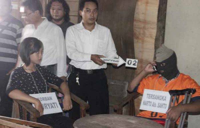 Rekonstruksi Pembunuhan di Karangjati Ngawi Dipadati Warga