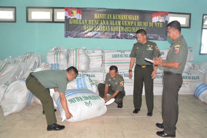 Korem Baladhika Jaya Kirim Sembako dan Baju Layak Pakai ke NTB