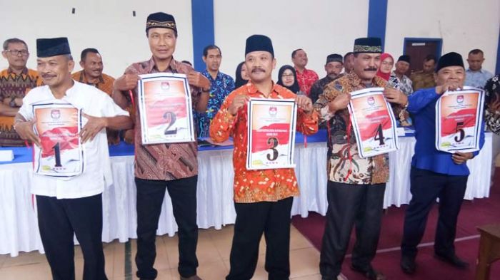 Ini Hasil Pengundian Nomor Urut untuk 5 Cakades Saptorenggo Ini Hasil Pengundian Nomor Urut untuk 5 Cakades Saptorenggo
