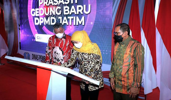 Resmikan Gedung Baru DPMD Jatim, Gubernur Khofifah Beri Bantuan Rp8 Miliar untuk 18 Desa