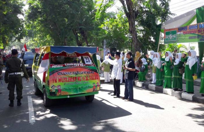 83 TK se-Kabupaten Gresik Meriahkan Kirab Harlah ke-93 NU