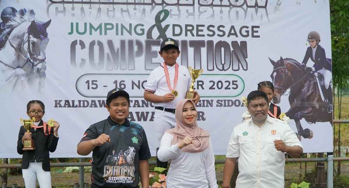 Champion Sidoarjo Challenge Show 2025: Ning Lia Dukung Pembinaan Atlet Berkuda