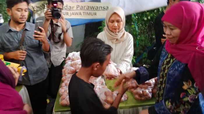 Gubernur Khofifah: Pasar Murah ke-25 Pemprov Jatim Bantu Penguatan Logistik Keluarga Jelang Ramadan
