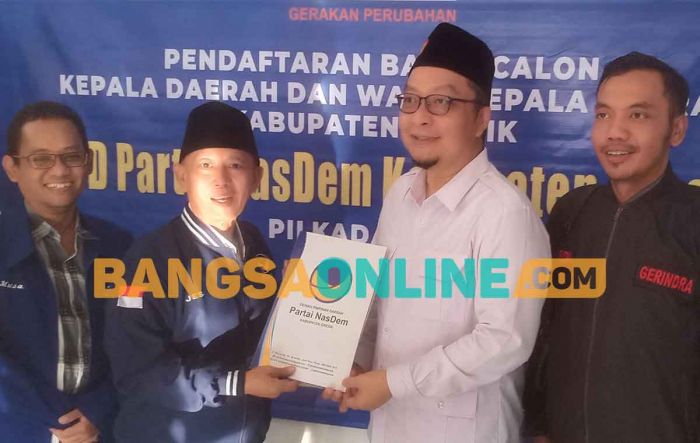 Pendaftaran Bacakada 2024 Ditutup, NasDem Gresik Hanya Kirim Nama Asluchul Alif ke DPP