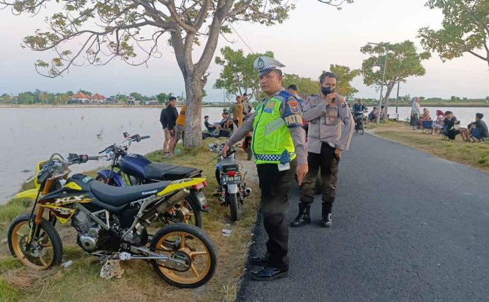 Petugas Amankan Puluhan Motor Berknalpot Brong di Galis Pamekasan