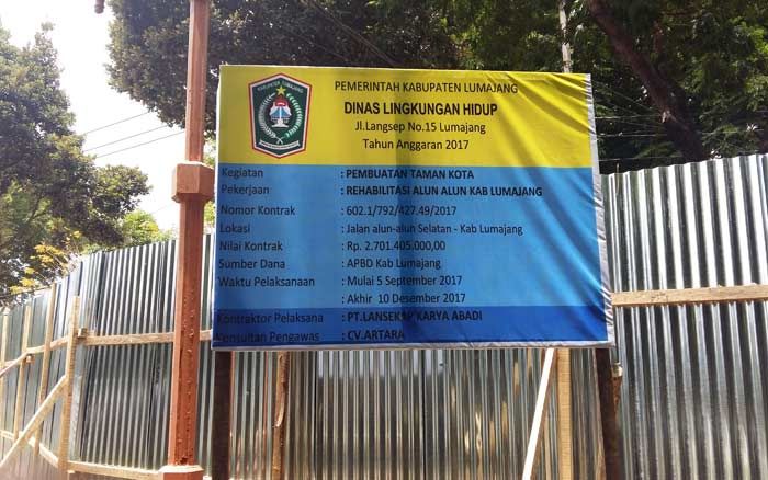 Rehab Alun-Alun Lumajang Tahap II Telan Rp 2,7 M Rehab Alun-Alun Lumajang Tahap II Telan Rp 2,7 M