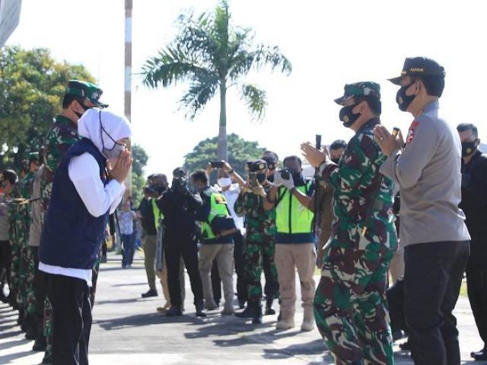 ​Disambut Gubernur Khofifah, Panglima TNI-Kapolri Kawal Disiplin Protokol Kesehatan New Normal 