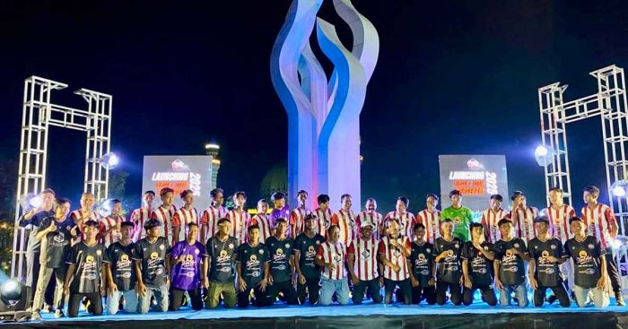 Persepam Luncurkan Skuad dan Jersey Baru di Monumen Arek Lancor