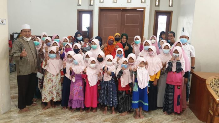 Disantuni Perkumpulan Istri KWG, Anak Yatim di Yayasan Fadilah Menghafal Al-Quran