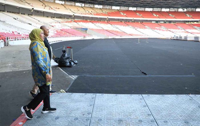 Rangkaian Harlah NU dan Muslimat Tuntas, Khofifah Tinjau Kebersihan GBK Rangkaian Harlah NU dan Muslimat Tuntas, Khofifah Tinjau Kebersihan GBK