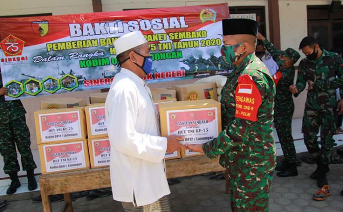 Momentum HUT TNI ke-75, Kodim 0812 Lamongan Gelar Baksos di Pondok Pesantren Al Islam