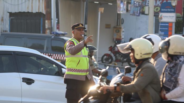 Beri Rasa Aman dan Nyaman Polres Madiun Kota Intensifkan Gakturlalin Pagi Hari