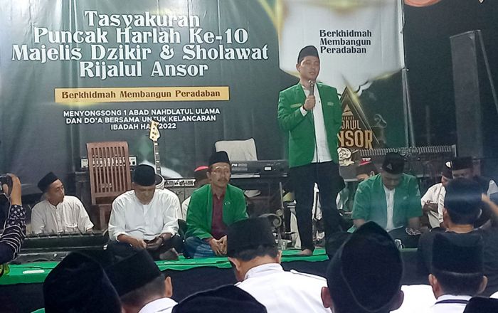 Hadiri Tasyakuran Harlah ke-10 Rijalul Ansor, Gus Barra Minta Ansor Berperan Tangkal Radikalisme