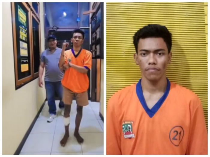 Tak Kooperatif, Pelaku Curanmor TKP Depan BRI Dihadiahi Timah Panas oleh Anggota Polsek Simokerto
