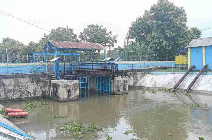 Pintu Air Kuro Dibuka, Genangan Akibat Luapan Bengawan Jero Lamongan Mulai Surut