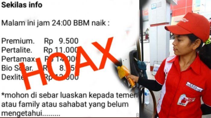 Kabar Kenaikan BBM Dipastikan Hoax Kabar Kenaikan BBM Dipastikan Hoax