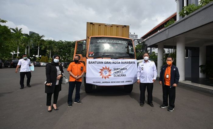 ​Pemkot Surabaya Kembali Kirimkan Bantuan untuk Korban Bencana Alam