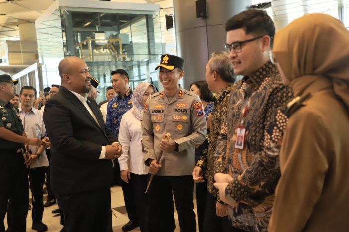 Super Air Jet Mendarat di Bandara Dhoho, Polres Kediri Kota Siap Dukung Langkah Strategis