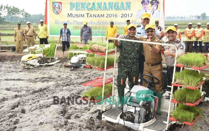 Pemkab Jombang Canangkan Musim Tanam tahun 2016-2017 di Desa Tejo, Mojoagung