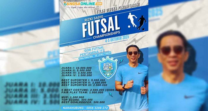 Sukses Esport Mobile Legends, Kini Gelar Turnamen Futsal Riski Sadig Championship