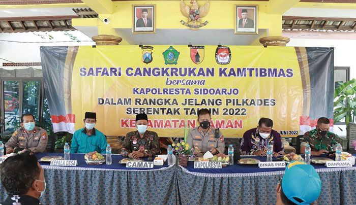 Jelang Pilkades Serentak, Kapolresta Sidoarjo Temui 23 Calon Kepala Desa di Kecamatan Taman Jelang Pilkades Serentak, Kapolresta Sidoarjo Temui 23 Calon Kepala Desa di Kecamatan Taman