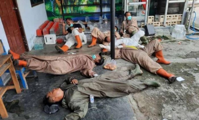 Kuburkan 5 Jenazah Hanya dalam Beberapa Jam, Begini Potret Kelelahan Petugas Pemakaman Covid-19 Kuburkan 5 Jenazah Hanya dalam Beberapa Jam, Begini Potret Kelelahan Petugas Pemakaman Covid-19