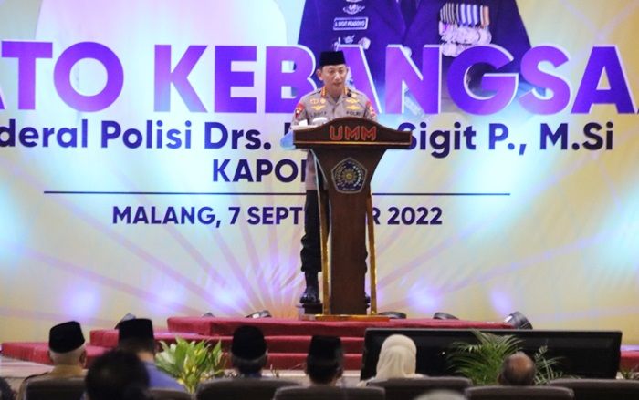 Kapolri Listyo Sigit Berikan Kuliah Kebangsaan di Hadapan Ribuan Mahasiswa UMM