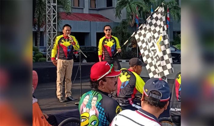 Bupati Sambari Lepas Gowes Bersama Forkopimda