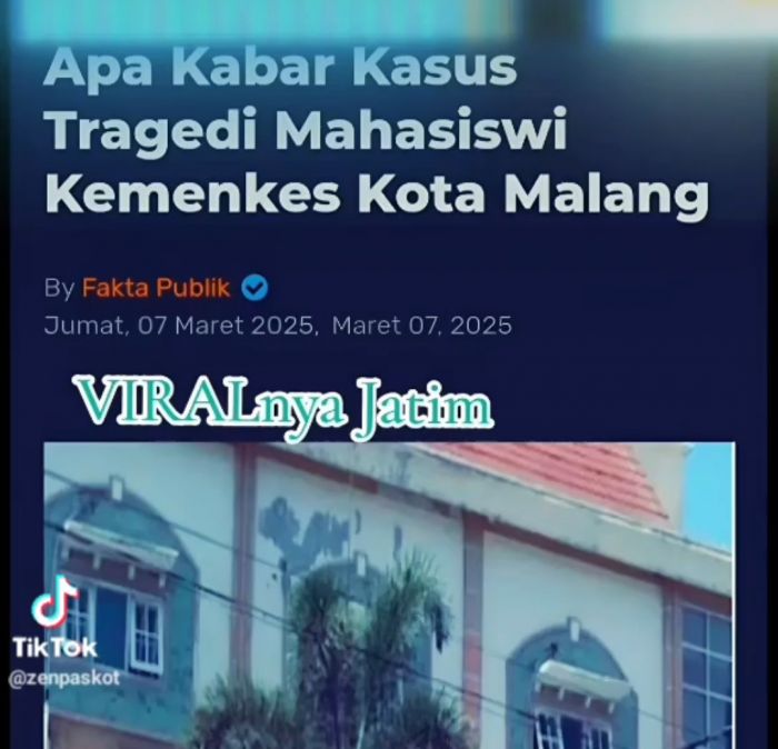 Viral! Tragedi Suntik Menyuntik Antarmahasiswi Kemenkes Kota Malang saat Praktikum Berujung Petaka Viral! Tragedi Suntik Menyuntik Antarmahasiswi Kemenkes Kota Malang saat Praktikum Berujung Petaka