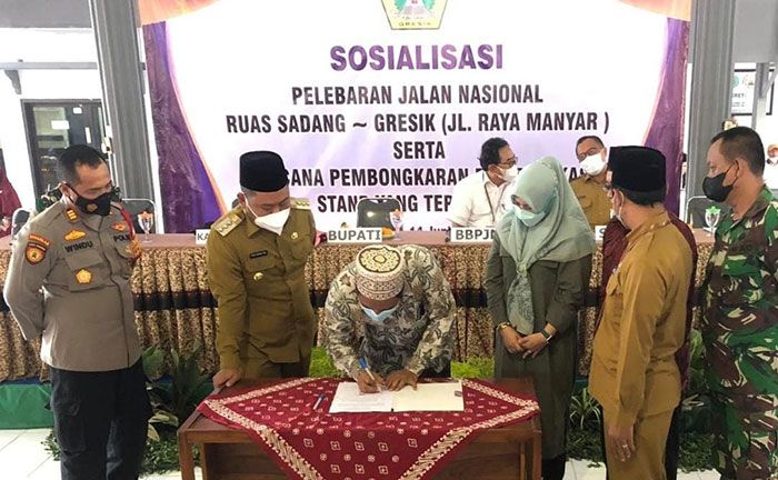 Pelebaran Jalan Raya Manyar Gresik Disosialisasikan, 199 Kios Siap Relokasi