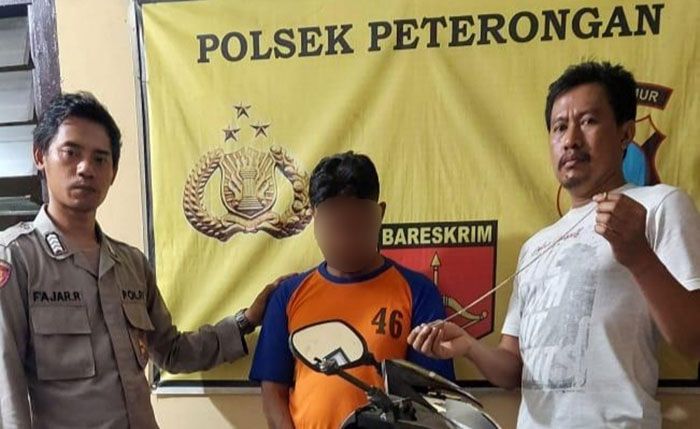 Jambret Kalung Penjual Klanting, Residivis dari Jombang Babak Belur Diamuk Massa