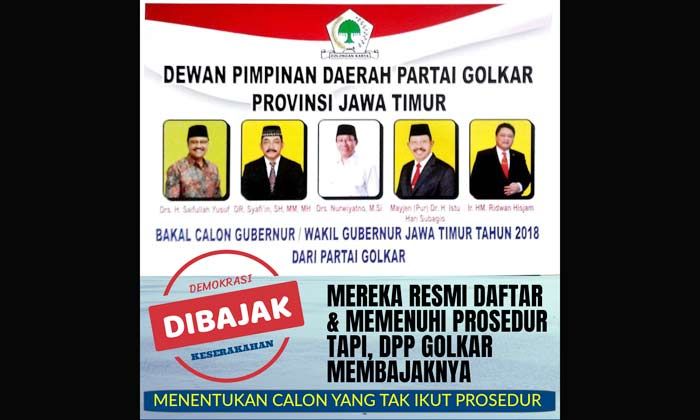 Kosgoro 1957 Minta DPD Golkar Jatim Tanggung Jawab Kembalikan Uang Pendaftaran Calon Kosgoro 1957 Minta DPD Golkar Jatim Tanggung Jawab Kembalikan Uang Pendaftaran Calon