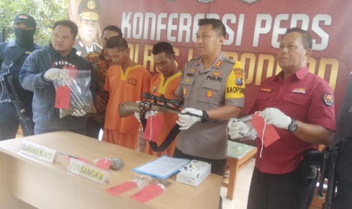 Simpan Senjata Api Rakitan, Dua Warga Lamongan Diringkus Polisi