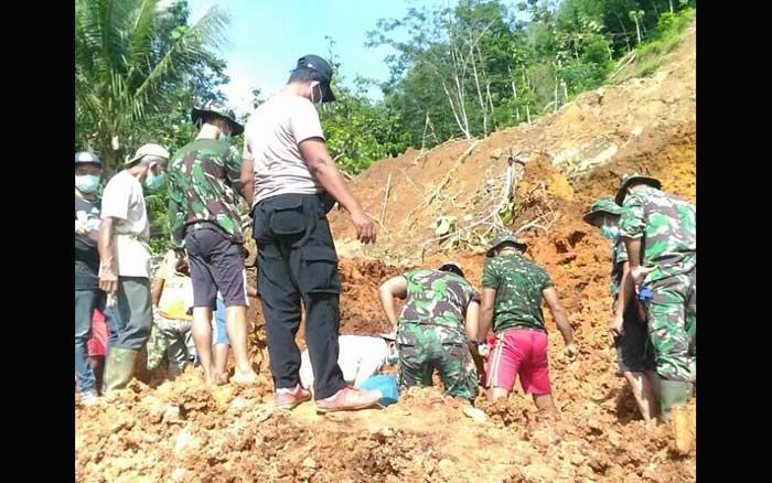 Satu Korban Tewas Tertimbun Longsor Kembali Ditemukan Tim SAR Gabungan