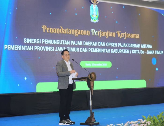 Optimalisasi PAD, Pemprov dan Pemkab/Kota se-Jatim Kerjasama Sinergi Pungutan Pajak Daerah dan Opsen Optimalisasi PAD, Pemprov dan Pemkab/Kota se-Jatim Kerjasama Sinergi Pungutan Pajak Daerah dan Opsen