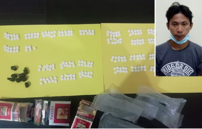 Edarkan Ratusan Pil Dobel L, Pemuda Campurejo Ditangkap Polisi Edarkan Ratusan Pil Dobel L, Pemuda Campurejo Ditangkap Polisi