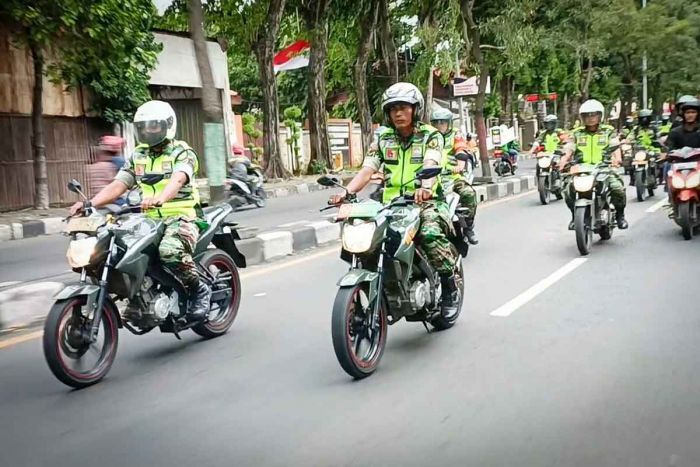 Pastikan Situasi Tetap Kondusif, Kodim 0817/Gresik Gelar Patroli Rutin Jelang Nataru