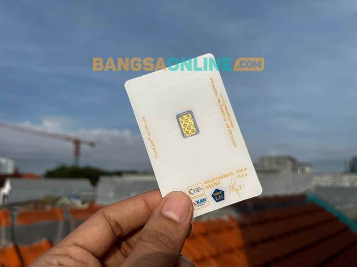 Semakin Murah, Harga Emas Antam 1 Gram per 13 Agustus 2025 Turun Rp7 Ribu