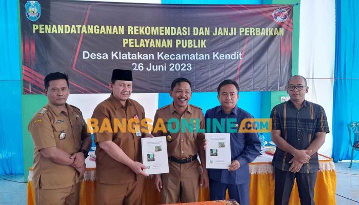 Laksanakan Pengaduan Masyarakat Berbasis Survei, Pemkab Situbondo Apresiasi Kinerja Desa Klatakan Laksanakan Pengaduan Masyarakat Berbasis Survei, Pemkab Situbondo Apresiasi Kinerja Desa Klatakan