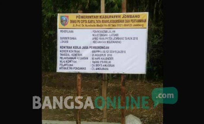 Pengerjaan Proyek Hotmix Mojojejer Jombang, Diduga Hanya Buang Anggaran Ratusan Juta Pengerjaan Proyek Hotmix Mojojejer Jombang, Diduga Hanya Buang Anggaran Ratusan Juta