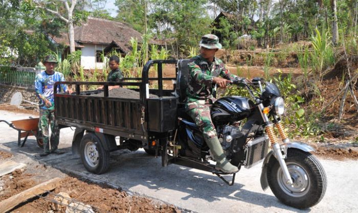 Akhirnya, Terdengar Raungan Suara Mesin Motor 3 Roda Dalam TMMD 106 Kodim 0818/Malang-Batu Akhirnya, Terdengar Raungan Suara Mesin Motor 3 Roda Dalam TMMD 106 Kodim 0818/Malang-Batu