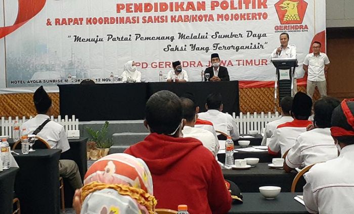 Rakor, DPC Gerindra Kabupaten Mojokerto Rapatkan Barisan untuk Pemenangan Ikbar