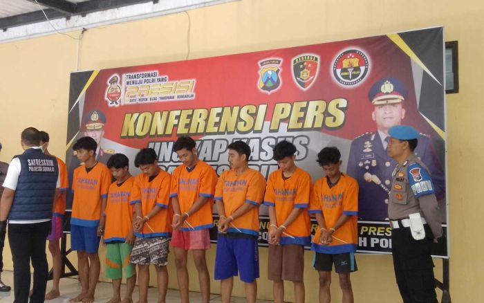 Polresta Sidoarjo Ringkus Lima Remaja Pelaku Pengeroyokan di Wonoayu Polresta Sidoarjo Ringkus Lima Remaja Pelaku Pengeroyokan di Wonoayu