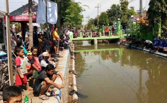 Koramil Bagor Gelar Mancing Mania Bersama Masyarakat, Peringati HUT TNI ke-73