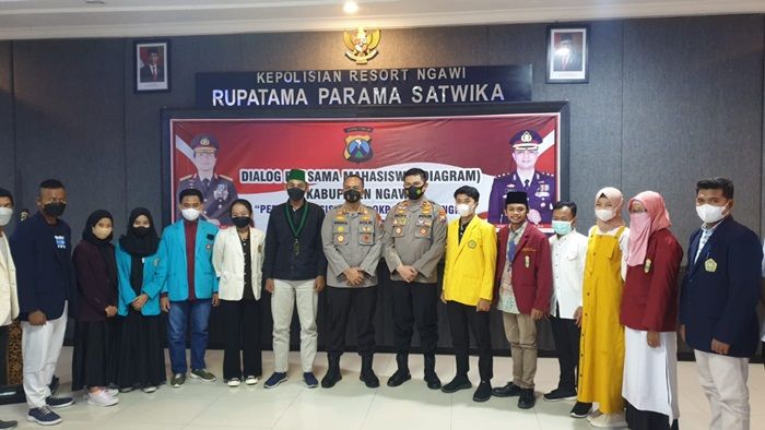 Tumbuhkan Rasa Nasionalisme pada Mahasiswa, Polres Ngawi Gelar Diagram