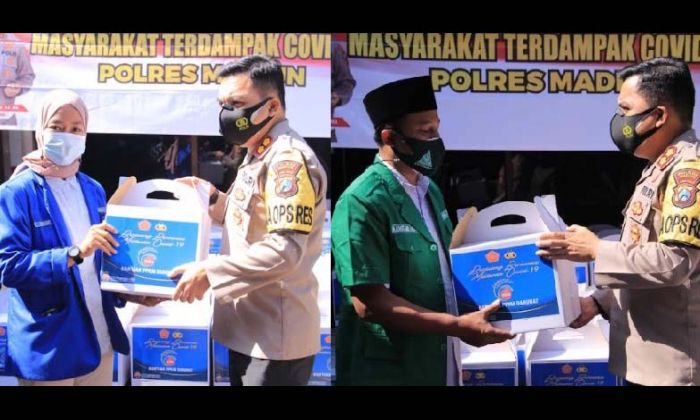 Polres Madiun Salurkan Bantuan Sembako Kepada Ormas Kepemudaan Polres Madiun Salurkan Bantuan Sembako Kepada Ormas Kepemudaan
