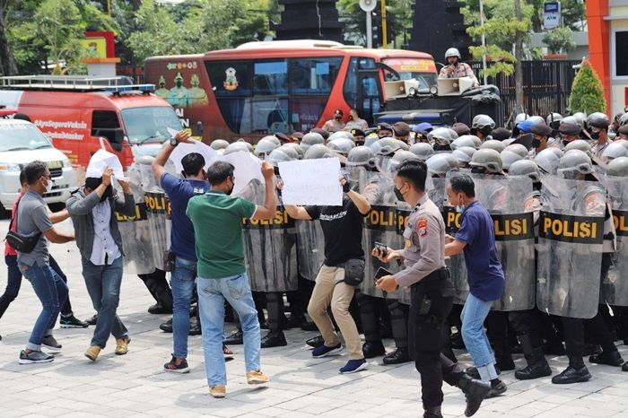 Jelang Pilkades Serentak, Polres Gresik Ikuti Asistensi Pengendalian Massa Dit Samapta Polda Jatim