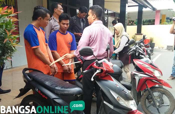 Pencuri Motor yang Terekam CCTV di PMI Jombang Tertangkap